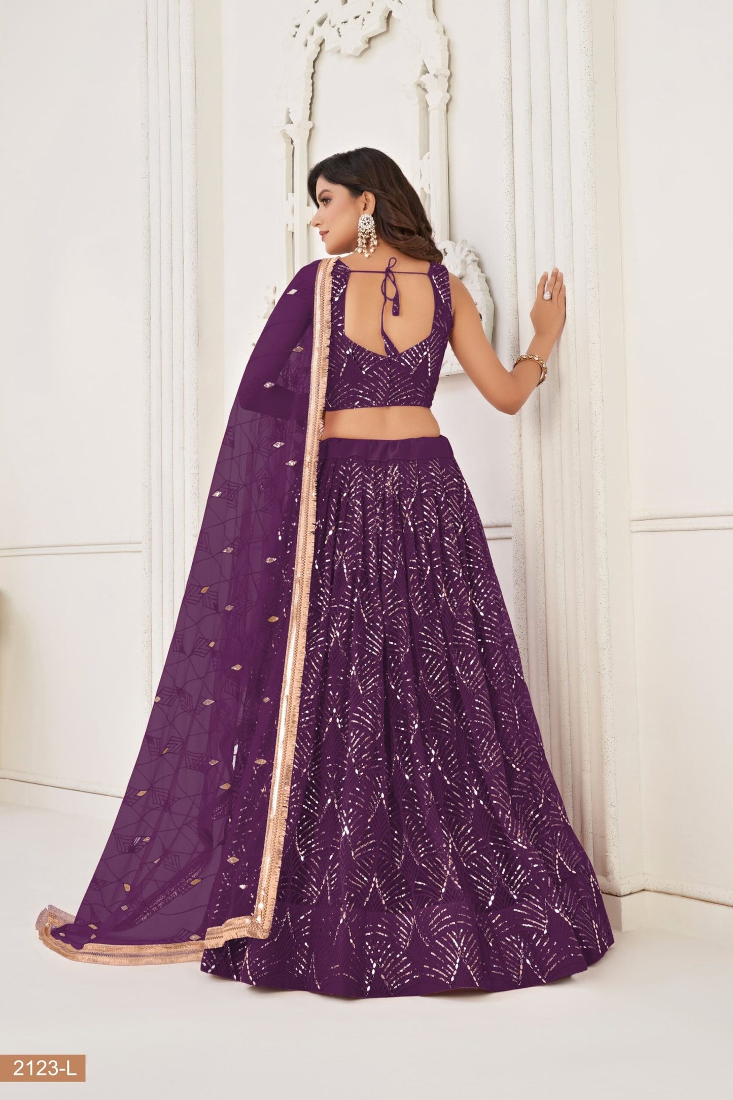 Butterfly Purple Lehenga Choli