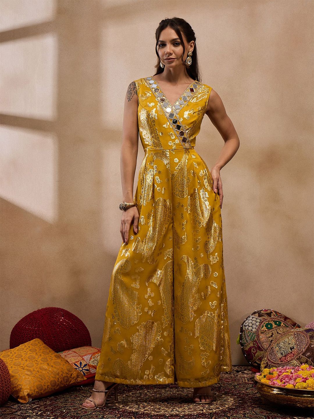 Mirror Work Fusion Jumpsuit