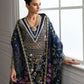 Midnight Blue Ghaara Embroidered Organza Suit