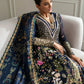 Midnight Blue Ghaara Embroidered Organza Suit