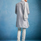 Men's Aqua Silk Blend Sherwani Set