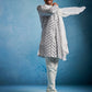 Men's Aqua Silk Blend Sherwani Set