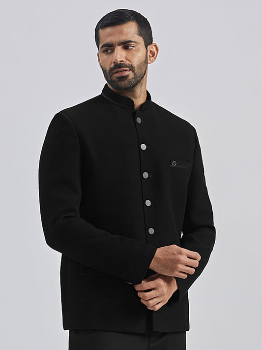 Men's black jodhpuri suit