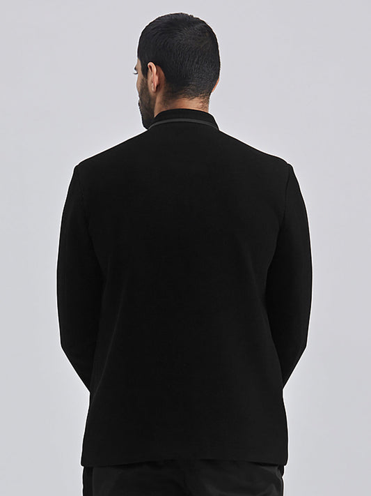 Men's black jodhpuri suit, view 3