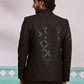 Men's Black Silk Blend Jodhpuri