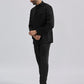 Men's Black Silk Blend Jodhpuri Pyjama Set