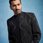 Men's Black Viscose Sherwani Set