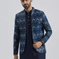 Men's Blue Silk Blend Jodhpuri