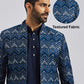 Men's Blue Silk Blend Jodhpuri