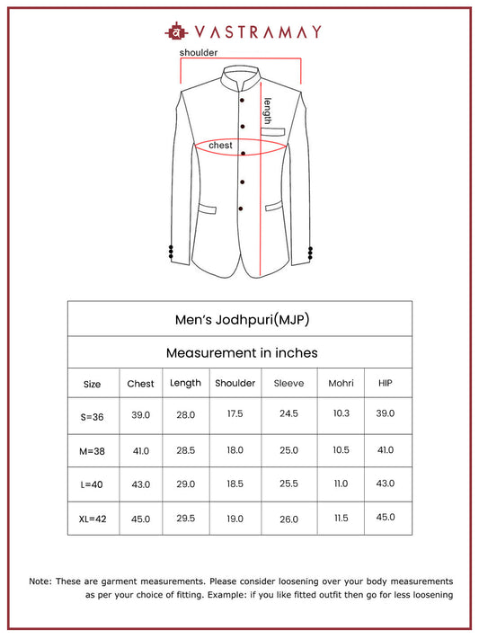 Men's Coffee Silk Blend Jodhpuri