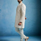 Men's Cream Silk Blend Sherwani Set