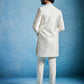 Men's Cream Silk Blend Sherwani Set