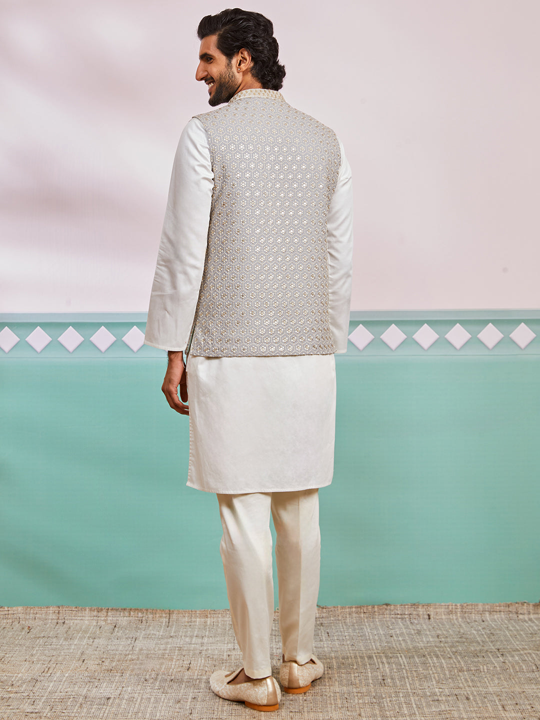 Men's Gray - Nehru Jacket