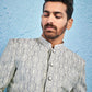 Men's Grey - Jodhpuri Pyjama Set