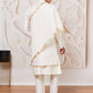 Men's Silk Blend Indowestern, Kurta Pyjama And Dupatta Set
