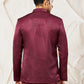 Men's Maroon Silk Blend Jodhpuri