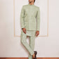 Men's Mehendi Green Silk Blend Jodhpuri