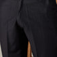 Men's Navy Blue Jacquard Indo With Kurta Pant Set