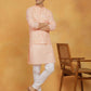 Men's Peach Cotton Nehru Jacket