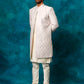 Men's Purple Imported Jacquard Indo With Kurta Pyjama Set