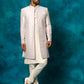 Men's Purple Imported Jacquard Indo With Kurta Pyjama Set