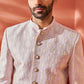 Men's Purple Silk Blend Jodhpuri Pyjama Set