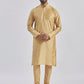 Men's Rose Gold And Gray Viscose Sherwani Set