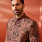 Men's Rust Silk Blend Jodhpuri