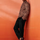 Men's Rust Silk Blend Jodhpuri