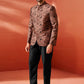 Men's Rust Silk Blend Jodhpuri