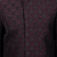 Men's Wine Silk Blend Sherwani Set