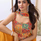 Mustard Silk Embroidered Choli Palazzo Set With Dupatta