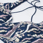 Navy blue Net Sequins and thread embroidery Semi-Stitched Lehenga choli &amp; Dupatta