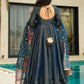 Superb Teal Blue Silk Festive Wear Palazzo Suit With Sequins Dupatta