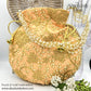 Handmade Gold Embroided Potli