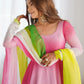 Lovable Multi-Color Georgette Festival Wear Anarkali Suit With Dupatta