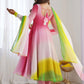 Lovable Multi-Color Georgette Festival Wear Anarkali Suit With Dupatta