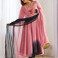 Alluring Pink Georgette Event Wear Anarkali Suit With Dupatta