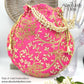 Handmade Gold Embroided Potli