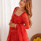 Marvelous Red Bandhani Printed Georgette Festival Wear Anarkali Suit
