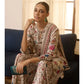 Champagne Gold Printed Crepe Silk Sharara Set