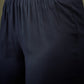 Women Black Front Yoke Embroidered Shirt With Palazzos