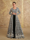 Sequins Work Jacket Style Georgette Lehenga
