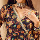 Alia Cut Floral Printed Angrakha Gotta Patti Anarkali Kurta with Palazzo