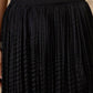Embroidered Round Neck Top With Skirt Co-Ords Set