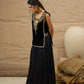 Embroidered Round Neck Top With Skirt Co-Ords Set