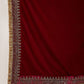 Embroidered Velvet Dupatta with Zari