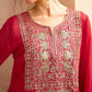 Ethnic Motifs Embroidered Georgette Maxi Ethnic Dress