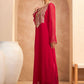 Ethnic Motifs Embroidered Georgette Maxi Ethnic Dress