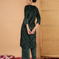 Ethnic Motifs Embroidered Round Neck Regular Zari Kurta with Palazzos